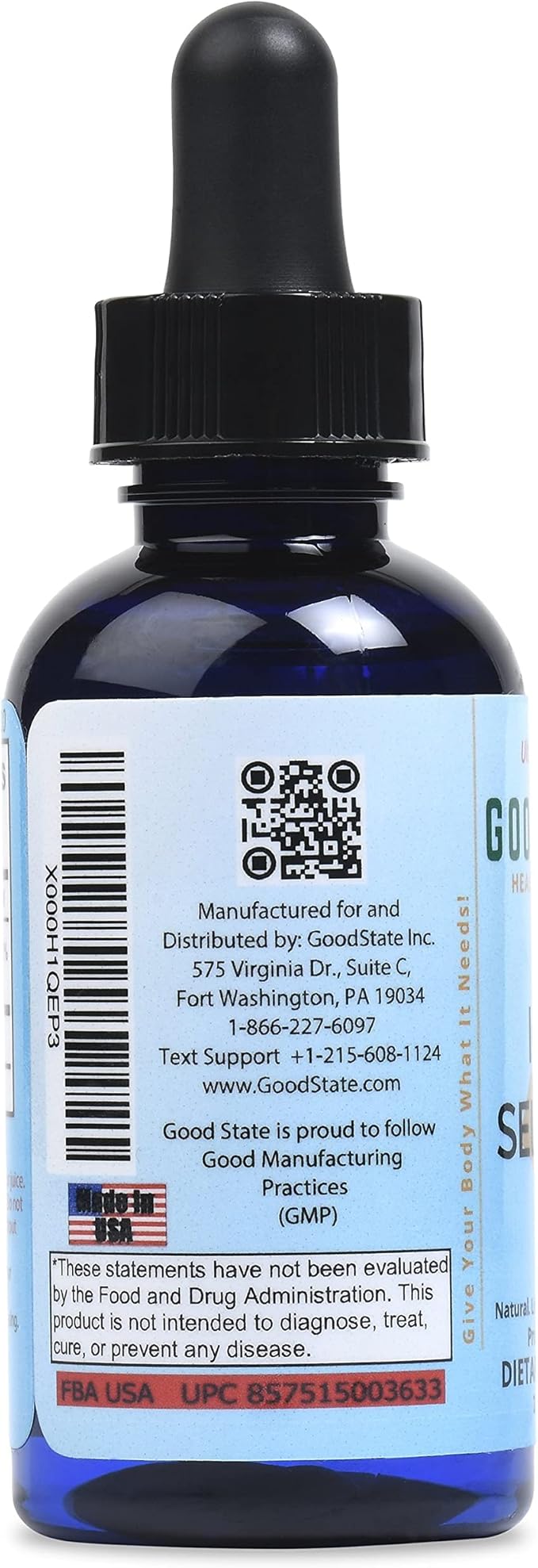 Good State Liquid Ionic Minerals - Selenium Ultra Concentrate - (10 drops equals 70 mcg) (100 servings per bottle)