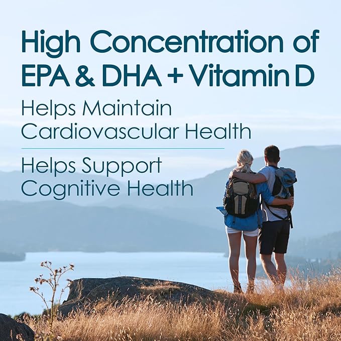 5X Ultimate Strength Liquid Fish Oil Supplements, Wild Caught Omega 3 Fish Oil Liquid 4380mg, High EPA DHA Omega 3 Supplement with Vitamin D, 3380mg EPA, 670mg DHA, 7.60floz (225ml), Lemon Flavor