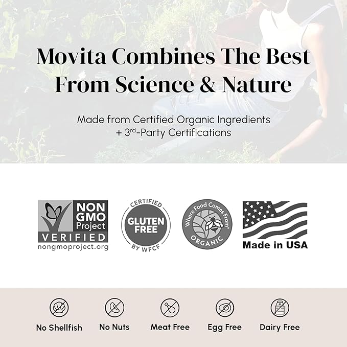 Movita Fermented Vitamin C 250mg – Immunity Booster, Antioxidant Protection, Aids Collagen Synthesis & Iron Absorption – Organic, Vegan, Gluten-Free, Non-GMO – 30-Day Supply (Eco-Friendly Pouch)