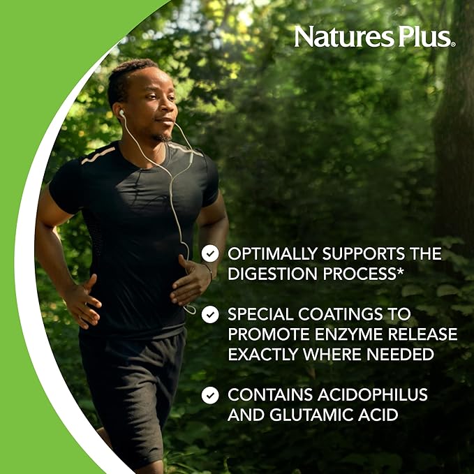 Natures Plus Ultra-Zyme - 90 Tablets - Enzyme Supplement to Support Healthy Digestion - Gluten Free - 45 Servings