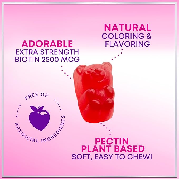 Collagen Peptide Gummies for Women with Biotin - Hydrolyzed Collagen for Hair, Skin, Nail, Bone Health & Joint Support - Extra Strength Best Peptides Supplement for Women & Men, Non-GMO - 60 Gummies