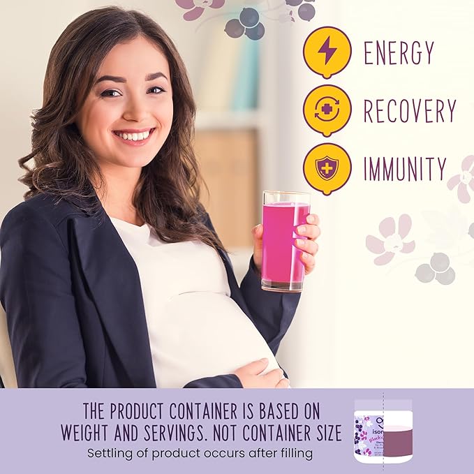 Electrolyte Powder for Pregnancy & Breastfeeding | Zero Sugar - Hydration & Energy Support | Essential Vitamins & Minerals | Prenatal & Postpartum Supplement | Safe for Nursing Moms - 30 Servings