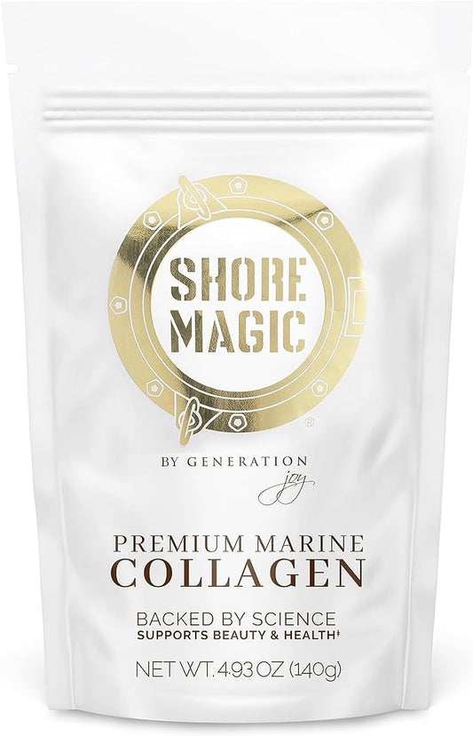 Premium Marine Collagen Powder with Type I II III and IV, Hydrolyzed Peptides for Women and Men, Sourced from Wild Fish, Certified Kosher, Unflavored, Sustainable 4.93 Oz Pouch