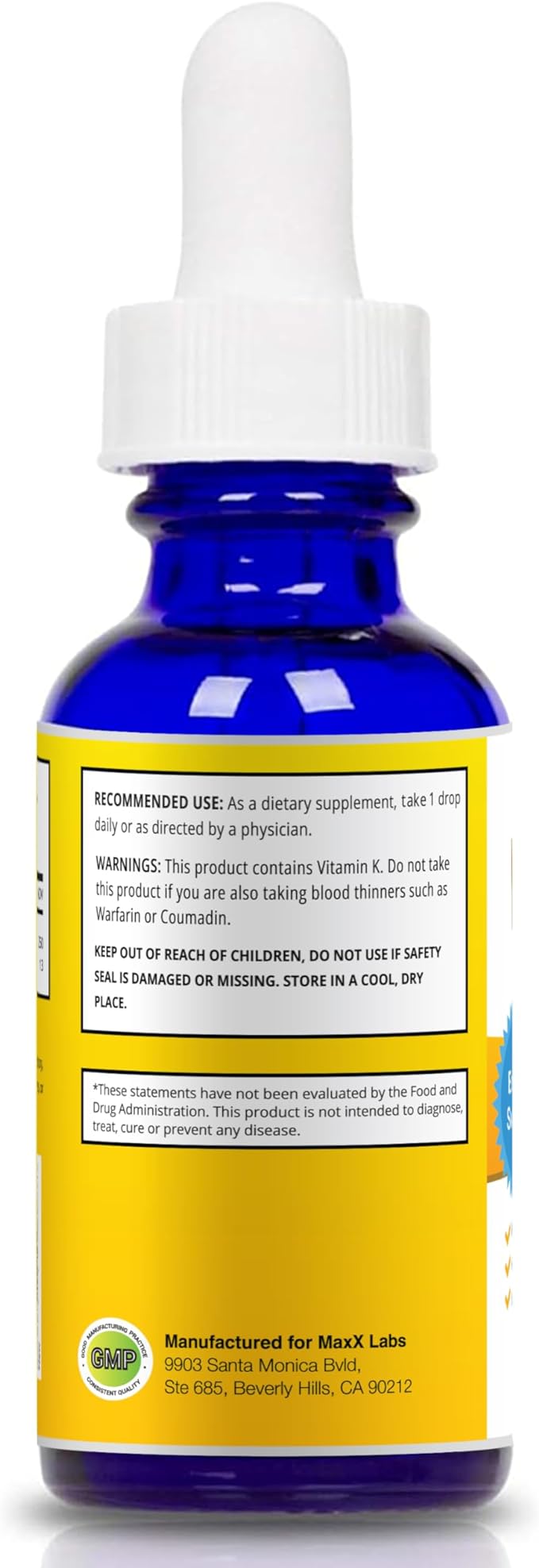 Vitamin D3 K2 Liquid Drops - Liquid Vitamin-D3 2000 IU Per Drop with K2 Supplements for Adults & Kids - VIT D for Healthy Bones, Heart & Immune Health - Vitamin D K2 MK7 Dropper 1 Oz