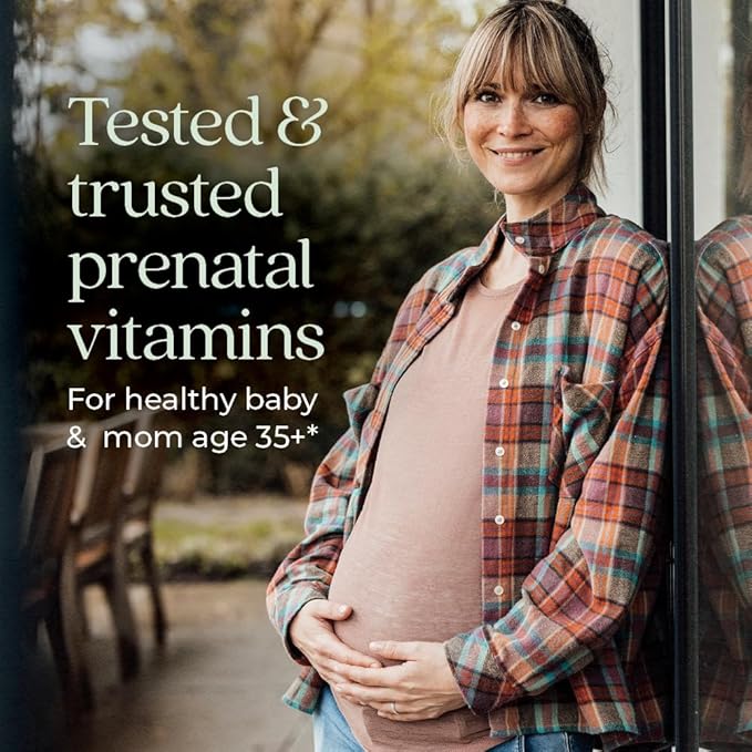 New Chapter Prenatal Vitamins, One Daily Prenatal Multivitamin Enhanced for Age 35+ with Methylfolate + Choline for Healthy Mom & Baby, Gluten Free & Non-GMO- 90 ct