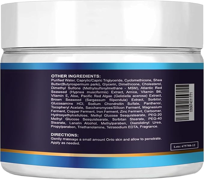 Glucosamine Chondroitin MSM Collagen and Arnica Cream 4 OZ 2 Pack