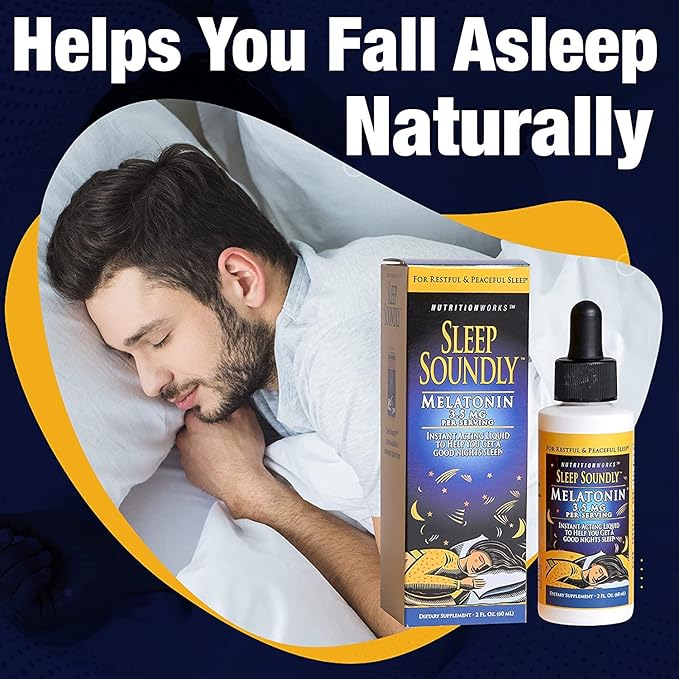 Sleep Soundly Melatonin, 2-Ounce Bottles (Pack of 3)
