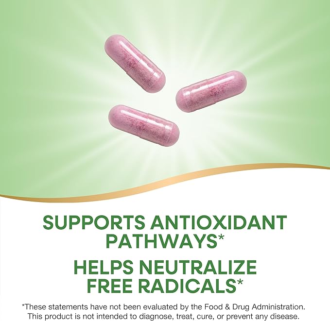 Nature's Way Tart Cherry Ultra Capsules, Montmorency Cherry, Anthocyanins for Antioxidant Support*, 1,200 mg per 3-capsule serving, 90 Vegan Capsules (Packaging May Vary)