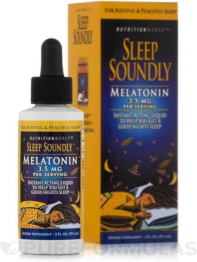 Sleep Soundly Melatonin, 2-Ounce Bottles (Pack of 3)
