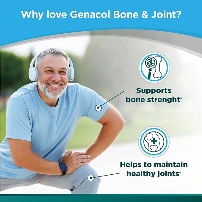 Genacol Collagen and Calcium, Boron, Magnesium & Vitamin D3 for Bone Health Joint Support Supplement Bone & Joint 90 Capsules