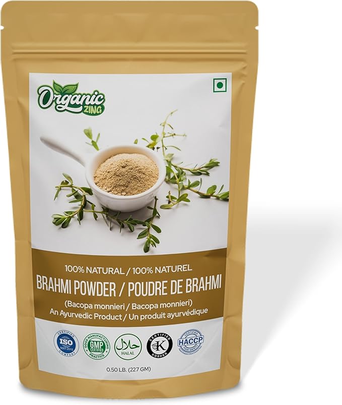 Brahmi Powder 227g (Bacopa Monnieri) | Natural Herbal Supplement | Pack of 1-8oz