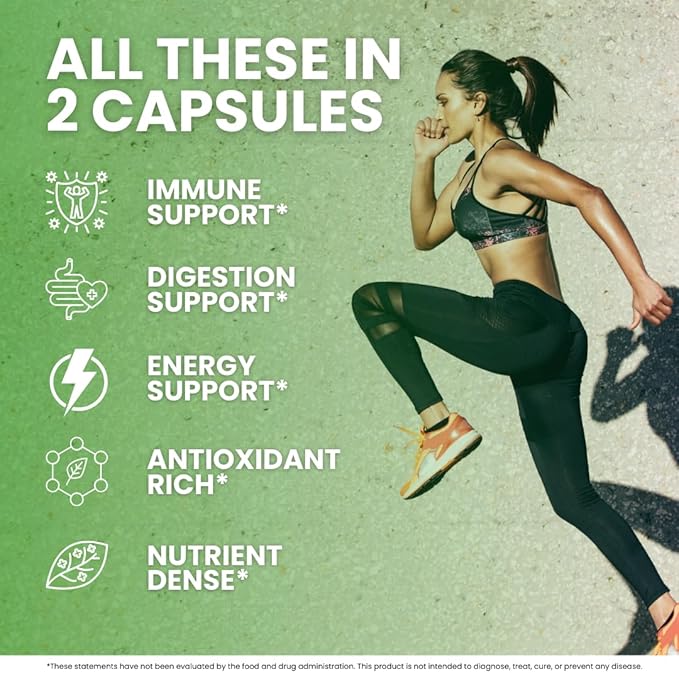 Moringa Capsules – 90 Pure Moringa Powder Capsules Packed with Nutrients for Immune Support, and Daily Health