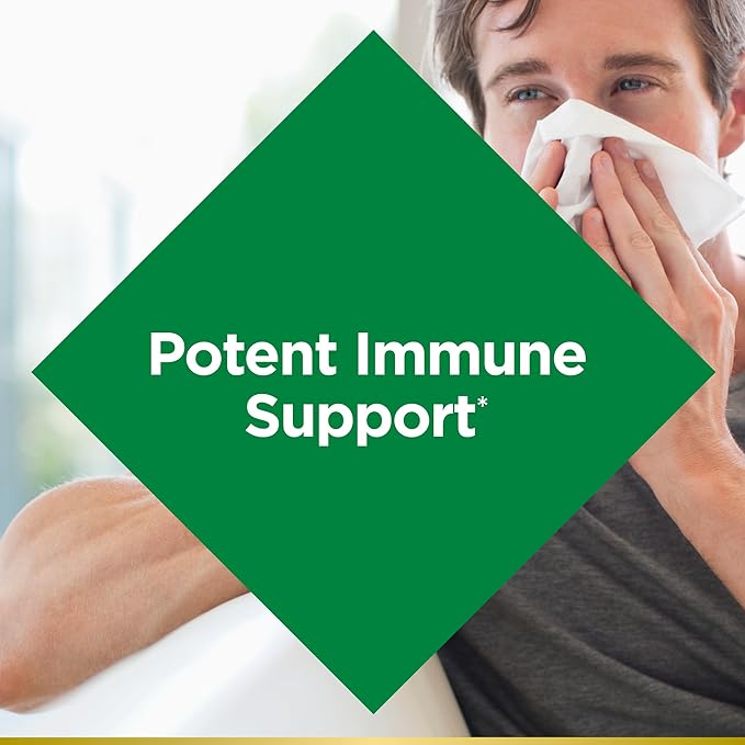 Nature's Bounty Quercetin, Immune Support, 500mg, with Vitamin C, Rose HIPS, & Rutin, 60 Count