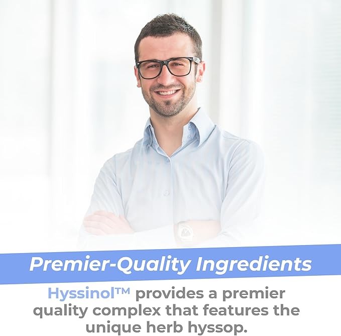 Premier Research Labs Hyssinol - Hyssop Herb, Hyssop Capsules, Organic Hyssop Dry Herb, Dietary Supplement with Green Tea, Antioxidant Support - 60 Vegetarian Capsules