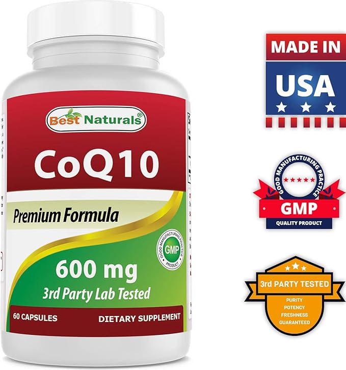 Best Naturals CoQ10 600 mg 60 Capsules (817716013725)