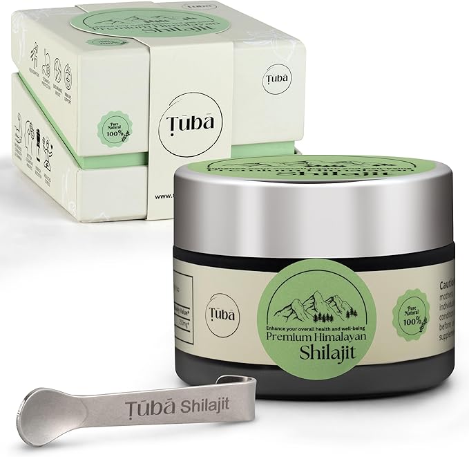 Tuba Pure Himalayan Shilajit Resin - 100% Pure Shilajit Resin for Increase Stamina, Mental Clarity, Cognitive Ability - 30 Gram Shilajit Pure Supplement Sourced from 17,000 Feet Above