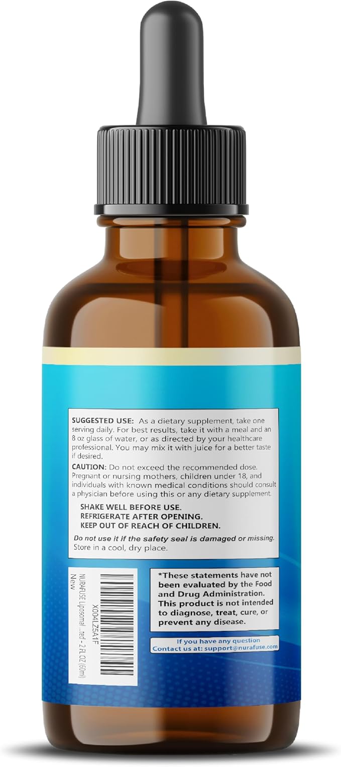 Liposomal Magnesium Glycinate, Magnesium Citrate, Vitamin D3, Vitamin B12 Liquid Drops – Ultra Potent, Raspberry Taste, USA Made & Lab Tested – 2 FL OZ (60ml)
