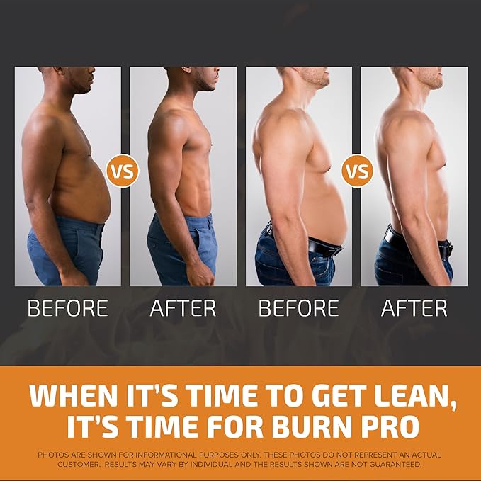 Burn Pro 7-in-1 Thermogenic Metabolism Booster | Weight Management Support Supplement with Appetite & Energy Support | Bloating Relief, Targeted Belly Toning & Keto Inducing | Slim, Trim & Tone | 60ct