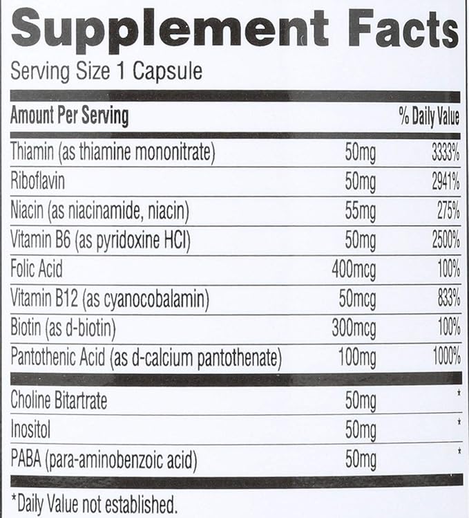 365 Everyday Value, B – 50 Complex, 180 ct