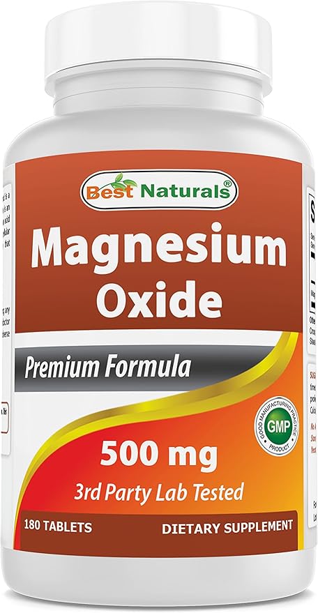 Best Naturals Artichoke Extract 10000 mg & Magnesium Oxide 500 mg