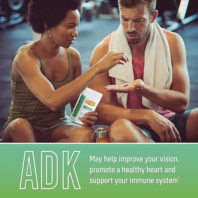 Smart for Life ADK Vitamins Supplement - High Potency Vitamin ADK - Vitamin D3, Vitamin K2 & Vitamin A - Supports Bone and Heart Health - 5,000 IU Vitamin A - 5,000 IU Vitamin D3-500mcg Vitamin K2