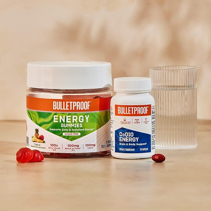 Bulletproof CoQ10 Energy Softgel, 30 Count, Supplement to Power Your Brain & Body