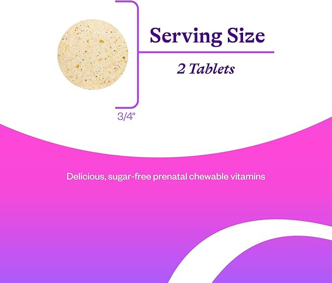 Seeking Health Prenatal Essentials Chewable, Folinic Acid and L-5-MTHF, B-Complex Vitamins, Healthy Pregnancy and Breastfeeding Support, Methylation Support, Vegan and Vegetarian (60 Tablets)*