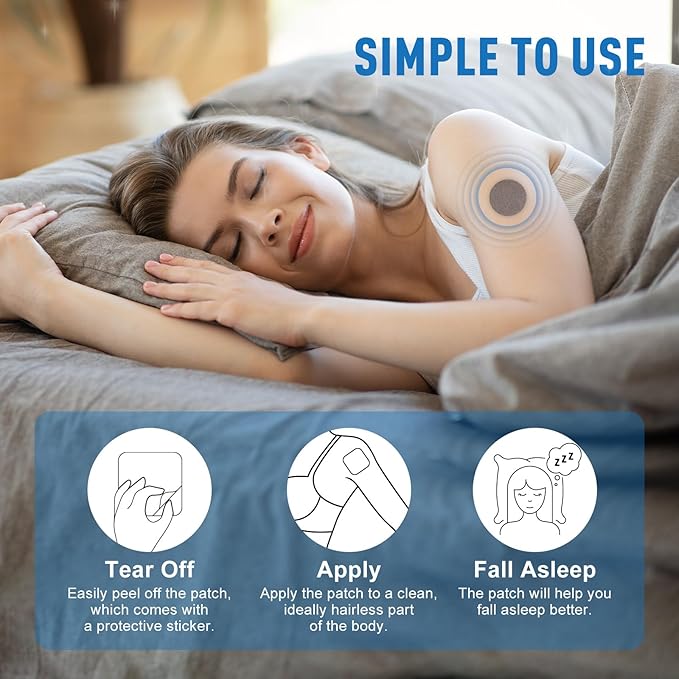 Sleep Patch Portable and Comfortable, Sleep Patches for Adults Extra Strength Wake Up Refreshed, 12 Patches