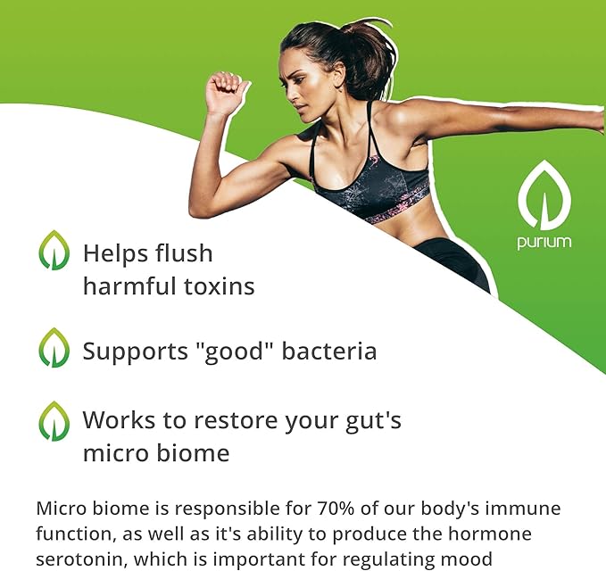 Purium Biome Medic - 60 Vegan Capsules - Gut Health Support Supplement, Removes GMO Toxins, Supports Good Bacteria, Repairs Microbiome - Vegetarian, Gluten Free - 60 Servings