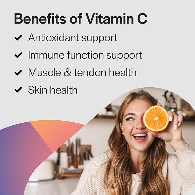 PureFormulas Supreme C with Bioflavonoids - 100 Tablets | 1000 mg Vitamin C, Citrus Bioflavonoids Complex, Rose HIPS | Immune Support & Antioxidant Boost | Allergen-Free