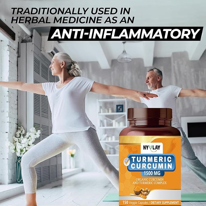 Turmeric Curcumin 1500 MG 150 Capsules | Dietary Supplement | Extra Strength Natural Formulation | Support Strength & Energy