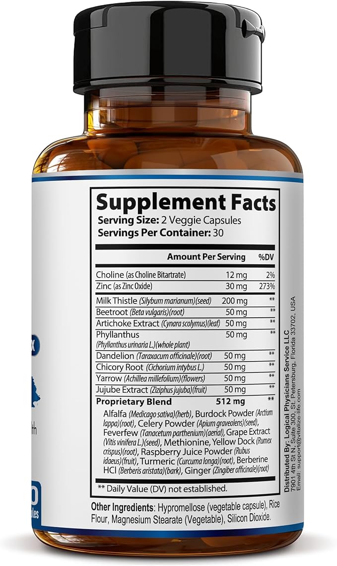 Liver Cleanse Detox & Repair – Milk Thistle Supplement for Liver Health – Liver Detox and Liver Support for Men and Women – Milk Thistle Liver Detox – Liver Pills – Non-GMO, Vegan, Made in USA