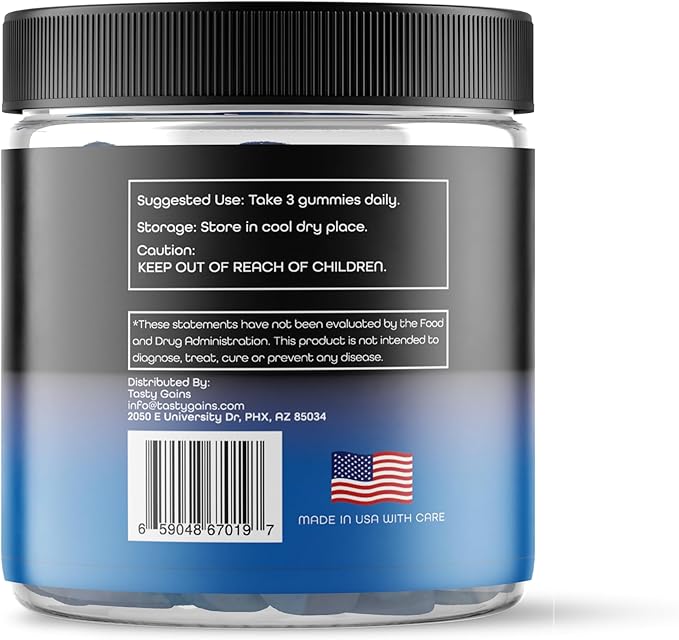 Creatine Infused Gummies, 90g of Creatine, Non-GMO, Vegan - Build Muscle & Boost Strength for Men & Women (1g Creatine Monohydrate Per Gummy) Made in USA