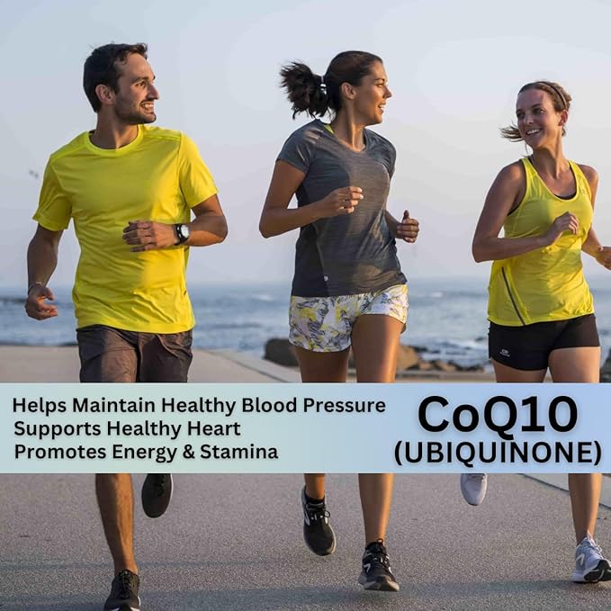 CoQ10 (Ubiquinone) - 30 Capsules - Ultra Better Absorption Formula - Promote Energy and Stamina - Vegan and Vegetarian Friendly - Free from Artificial Additives