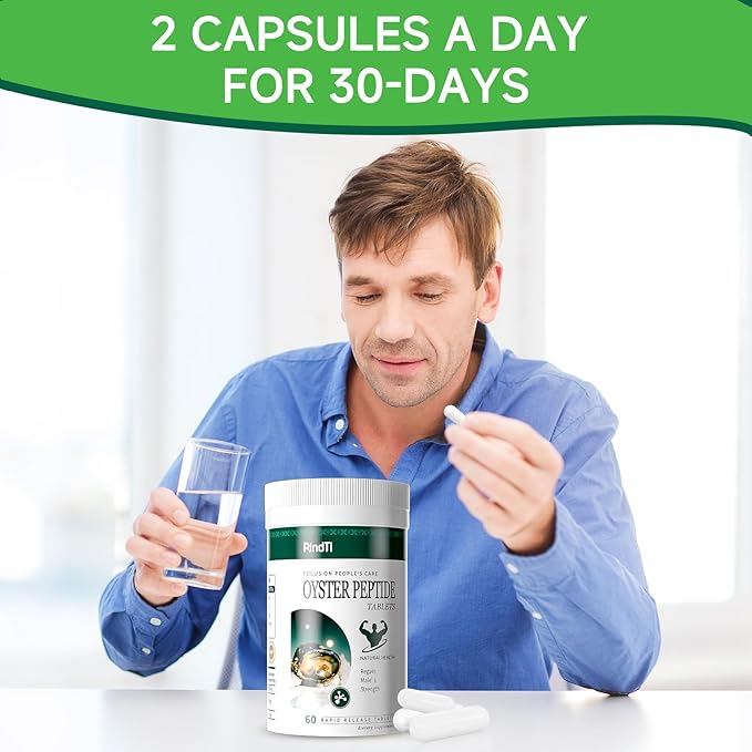 Oyster Extract,Oyster Supplements for Men & Women,60 Capsules,Oysters Extract Capsules with Zinc Powder