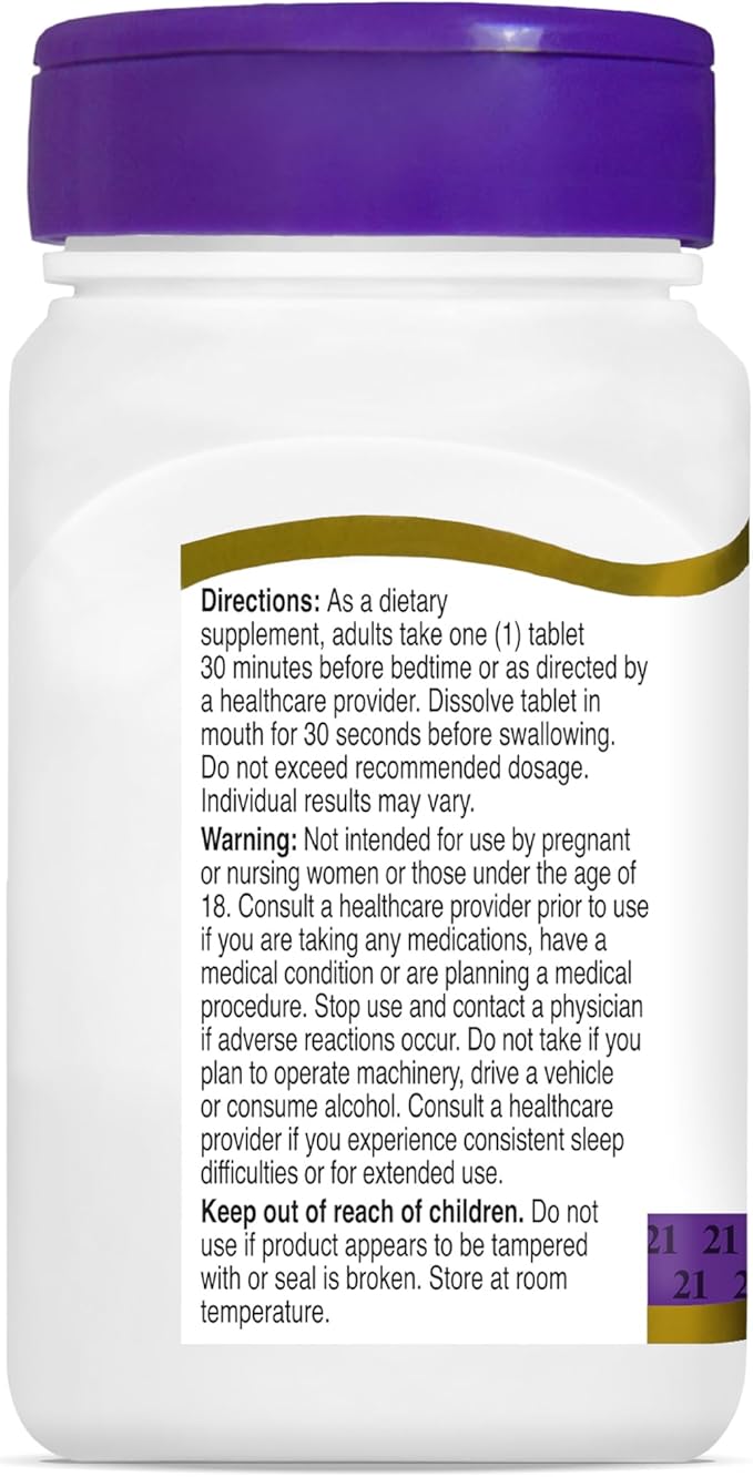 21st Century, Melatonin Quick Dissolve Tablets 10 mg, White, Cherry, 120 Count