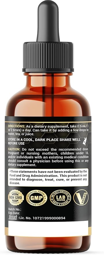 6in1 Liquid Turmeric Ceylon Cinnamon Berberine Ginger Bitter Melon & Black Pepper – Turmeric Supplement Drops for Digestive Health & Mobility – 1 FL OZ – 60 Servings