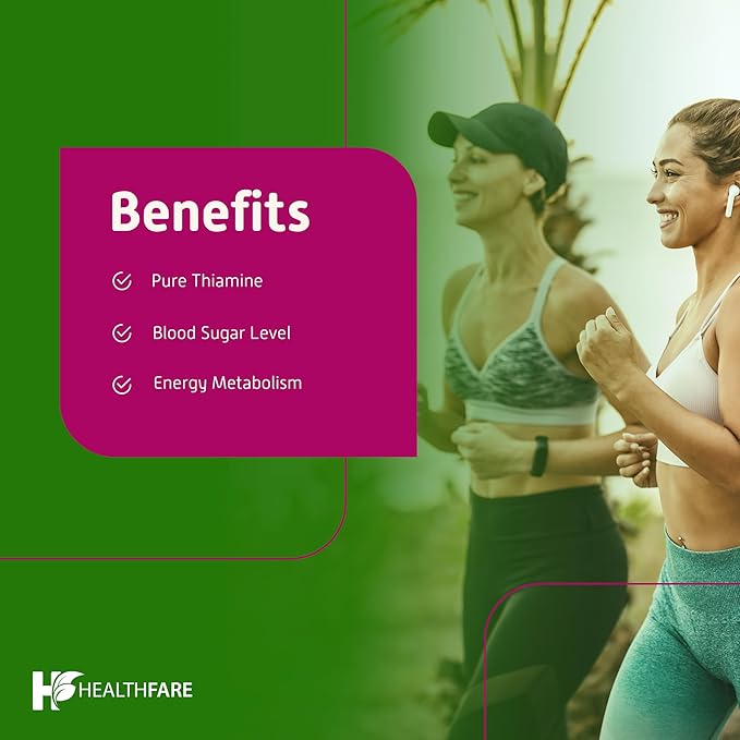 Vitamin B1 100mg | 60 Capsules | Thiamine Supplement | Supports Overall Health | Non-GMO | Gluten Free (60 Capsules)