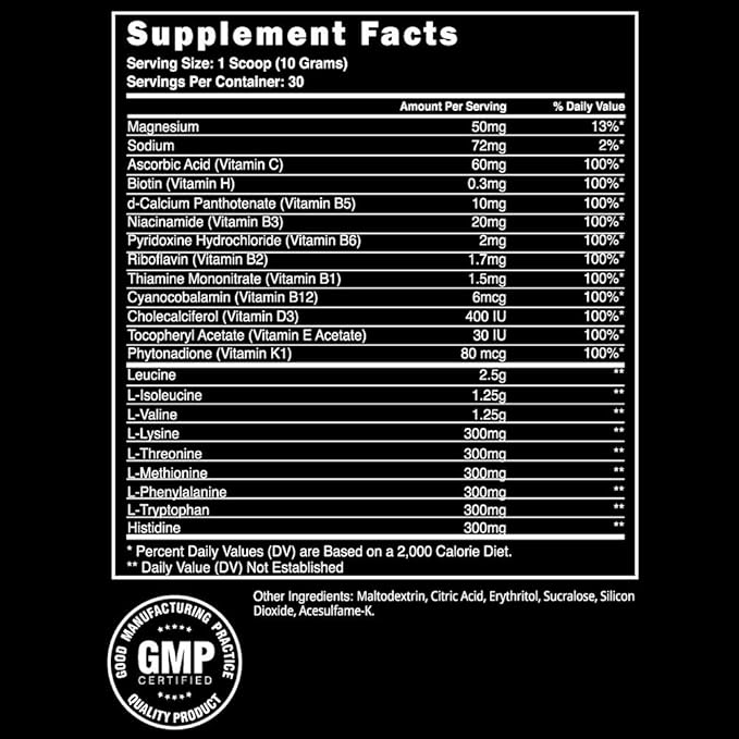 Steel Supplements | High Performance BCAA EAA Powder | Promotes Lean Muscle Growth and Workout Endurance | 2:1:1 Ratio to Recover Muscle Faster 30 Servings. (Kiwi Strawberry)