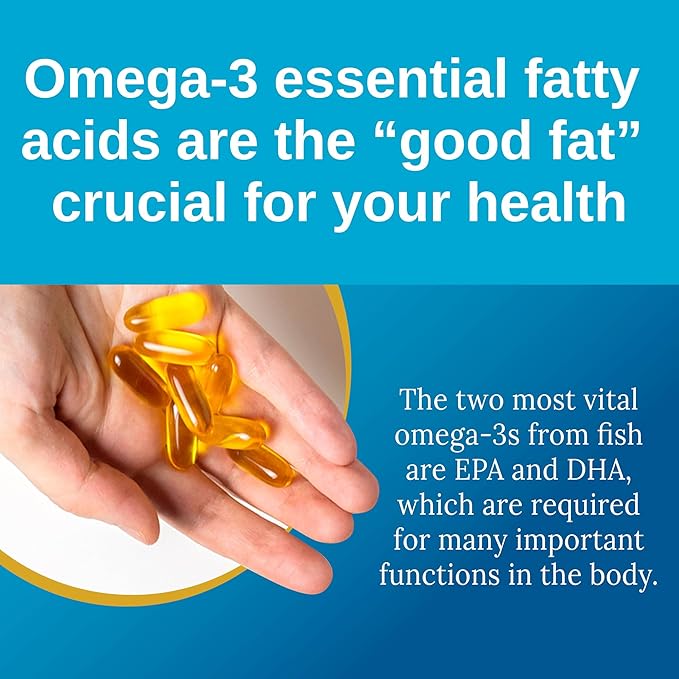 Xtendlife Omega 3 DHA Fish Oil - 1100mg with 700mg DHA and 300mg EPA - Omega 3 6 9 Supplement for Heart and Brain - 1 Month Supply (60 Count)