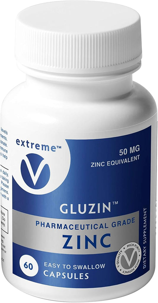 Gluzin 50MG Pharmaceutical Grade Zinc Vegan Friendly