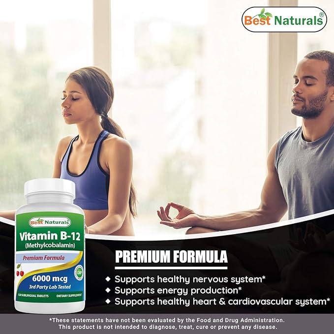 Zinc Gluconate 50mg & Vitamin B12 6000 mcg