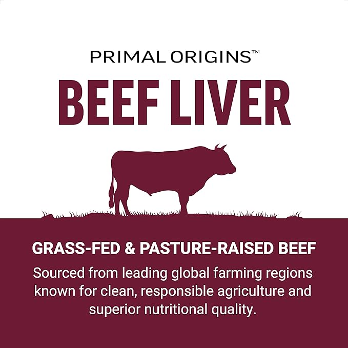 FORCE FACTOR Primal Origins Beef Liver Capsules, Grass Fed Beef Organ Supplement, Pasture-Raised, Hormone & Antibiotic Free, Non-GMO, 120 Capsules