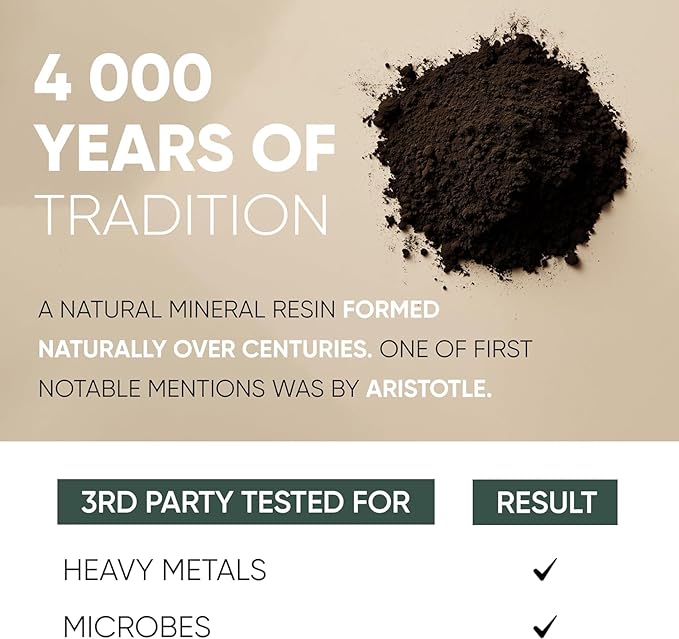 Shilajit Powder for Men 10:1 Extract 5 Ounce Bag 282 Servings Fulvic Acid Powder Extract, Immune Support Energy Supplement, Shilajit for Men Mineral Compound Raw Shilajit Extract Contains Maltodextrin