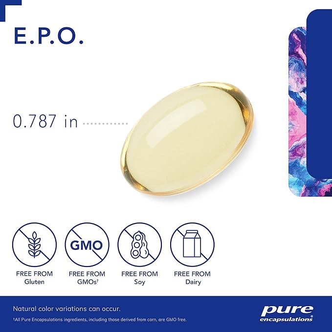 Pure Encapsulations E.P.O. (Evening Primrose Oil) | Hypoallergenic Dietary Supplement Containing 9% GLA | 250 Softgel Capsules