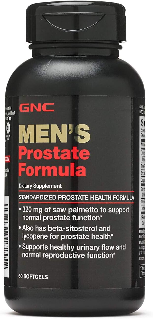 GNC Men's Prostate Formula, 60 Softgels, Supports Normal Reproductive Function