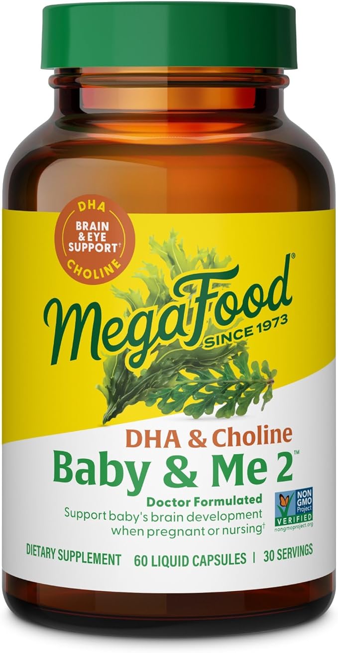 MEGAFOOD Baby & Me 2 DHA & Choline Prenatal, 60 CT