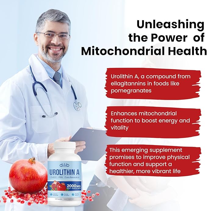 Urolithin A Supplement 1000mg, 120 Capsules