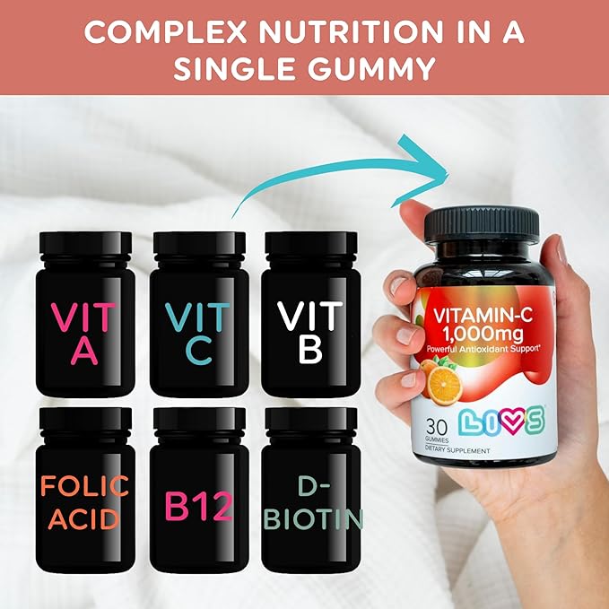 Vitamin C 1000mg Gummies for Adults & Kids