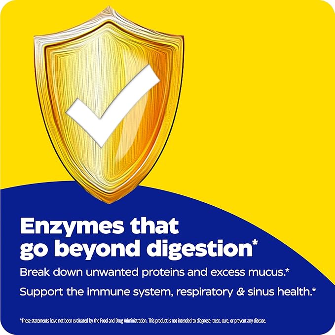 Enzymedica, Immune Defense, Extra Strength, Proteolytic Enzymes for 2X Immune & Respiratory Support, 90 Count